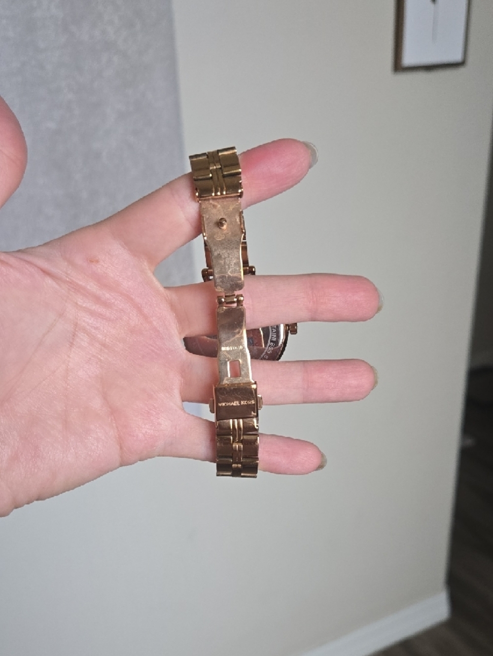 Michael Kors Rose Gold Tone Round Dial Bracelet Watch, Has Box & Extra Links - Picture 6 of 10